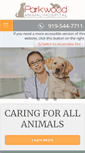 Mobile Screenshot of parkwoodvet.com